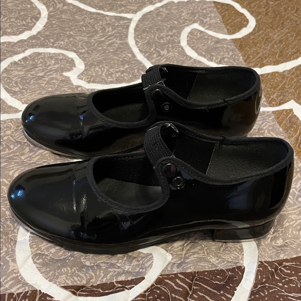 So Dance Shiny Black Tap Shoes